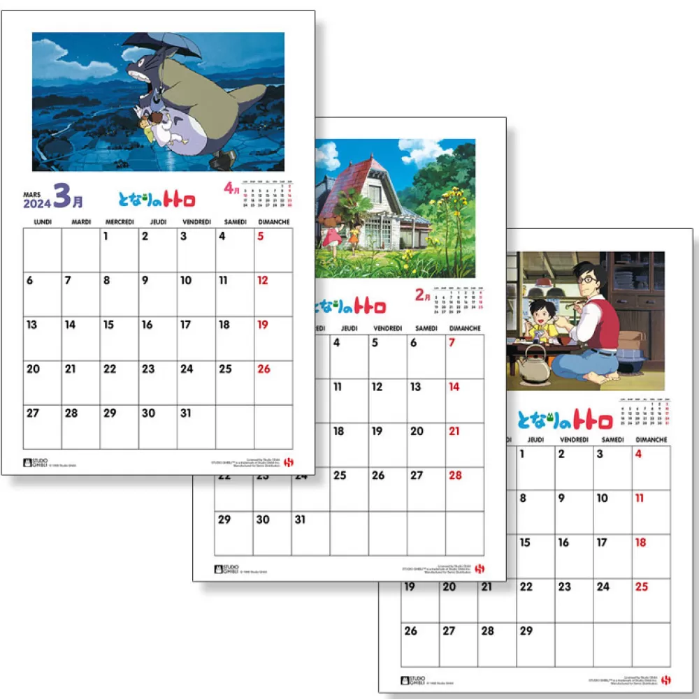 Cheap Calendrier Totoro 2024 - De Agendas Et Calendriers