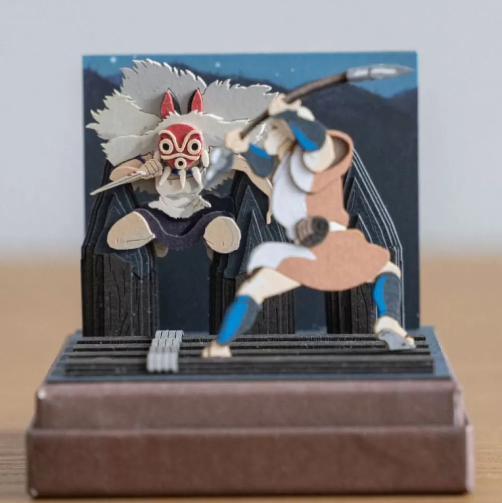 Shop Diorama Papier San Au Combat - Princesse Mononoke Loisirs Créatifs