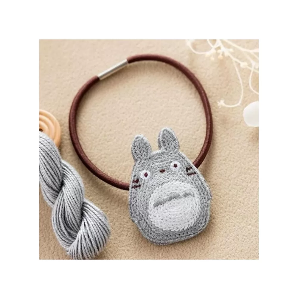 Discount Elastique Broderie Totoro Gris - Mon Voisin Totoro Accessoires