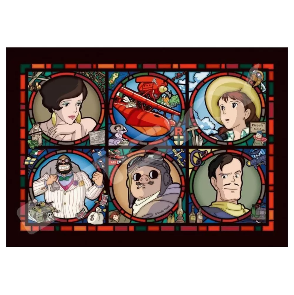 Store Puzzle Vitrail 208P Gallerie Des Personnages - Porco Rosso Puzzle