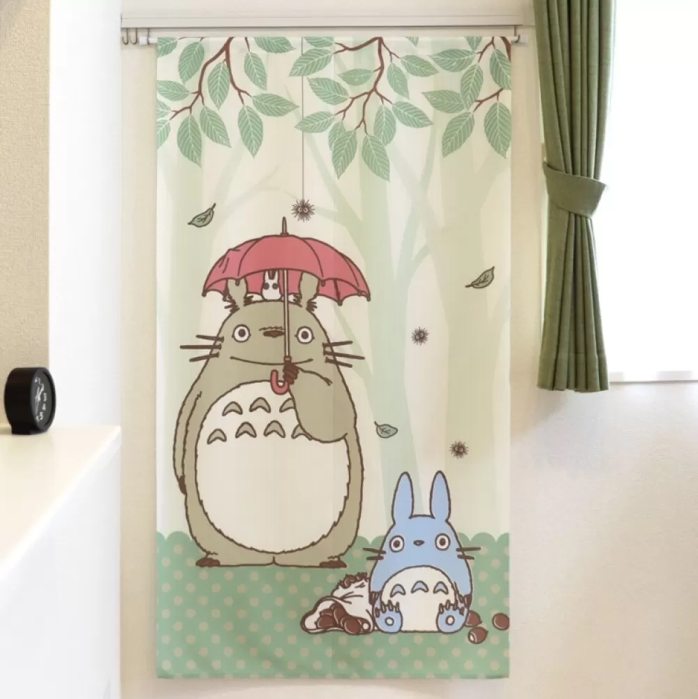 Discount Rideaux Japonais Totoro Parapluie - Mon Voisin Totoro Décoration Murale