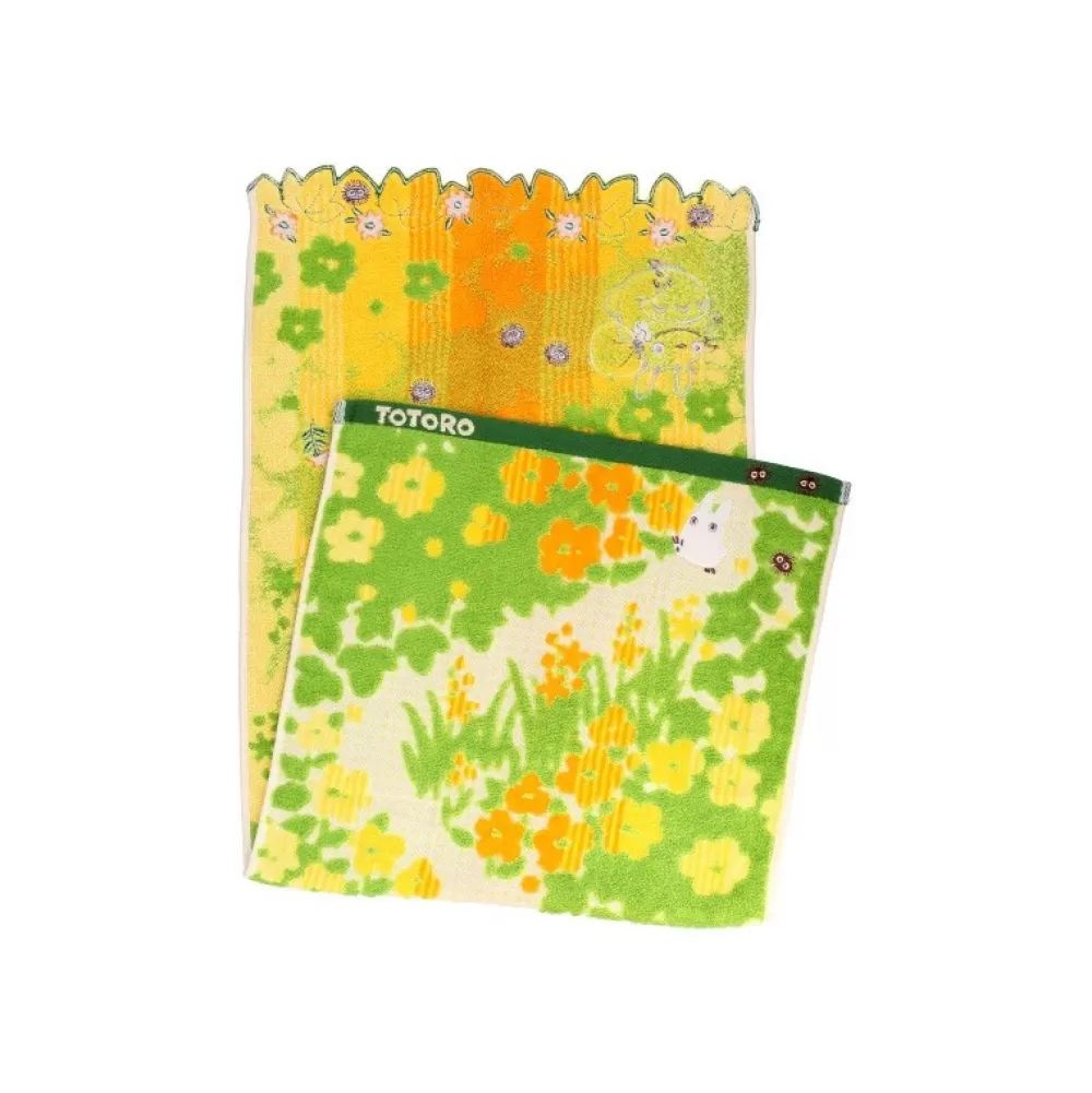 Cheap Serviette Fleurs Jaunes 34X80Cm - Mon Voisin Totoro Linge De Maison