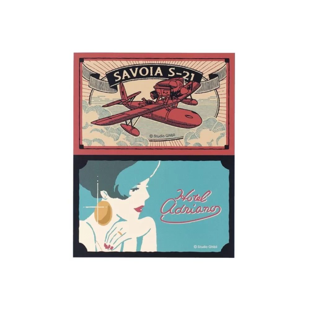 Clearance Stickers Retro Savoia & Gina - Porco Rosso Petit Matériel