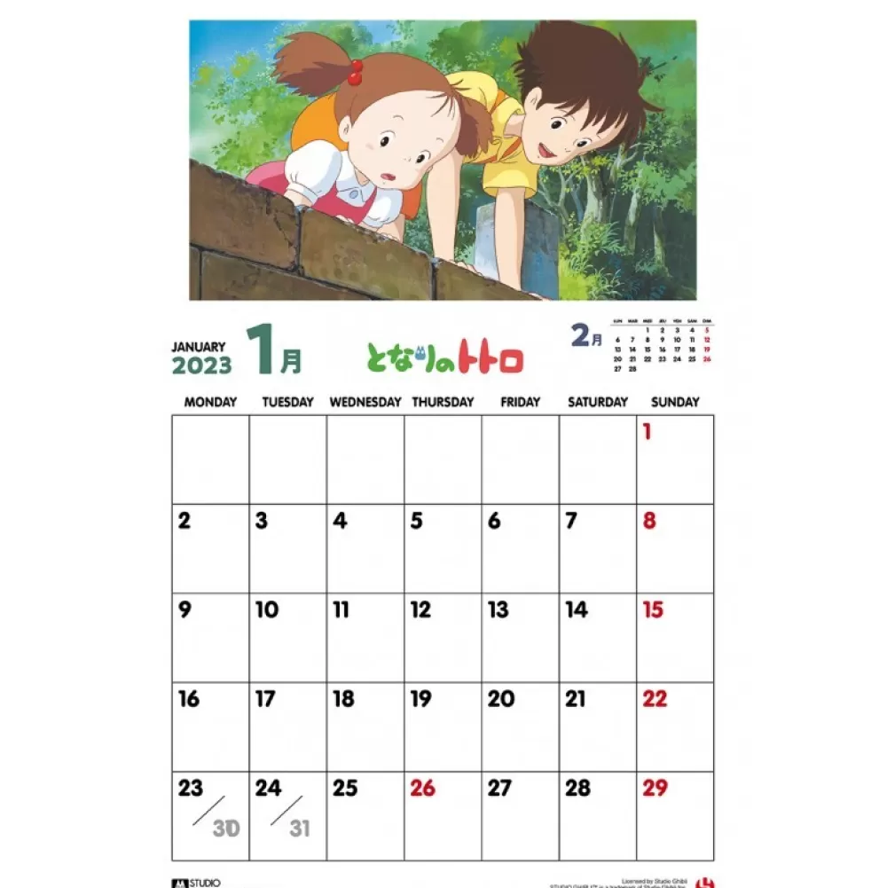 Clearance Totoro Calendar 2023 Agendas Et Calendriers